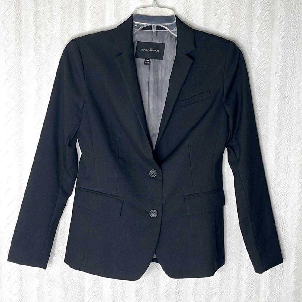🆕 BANANA REPUBLIC blazer Jacket Size 0P - Picture 2 of 5
